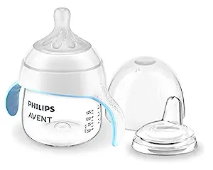 Philips AVENT Natural Trainer Sippy Cup with Natural Response Nipple and Soft Spout, 5oz,